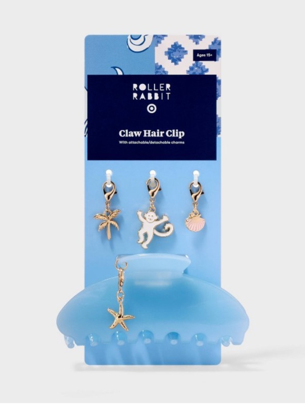 Roller Rabbit x Target Charm Claw Clips (2) - Picture 3 of 6